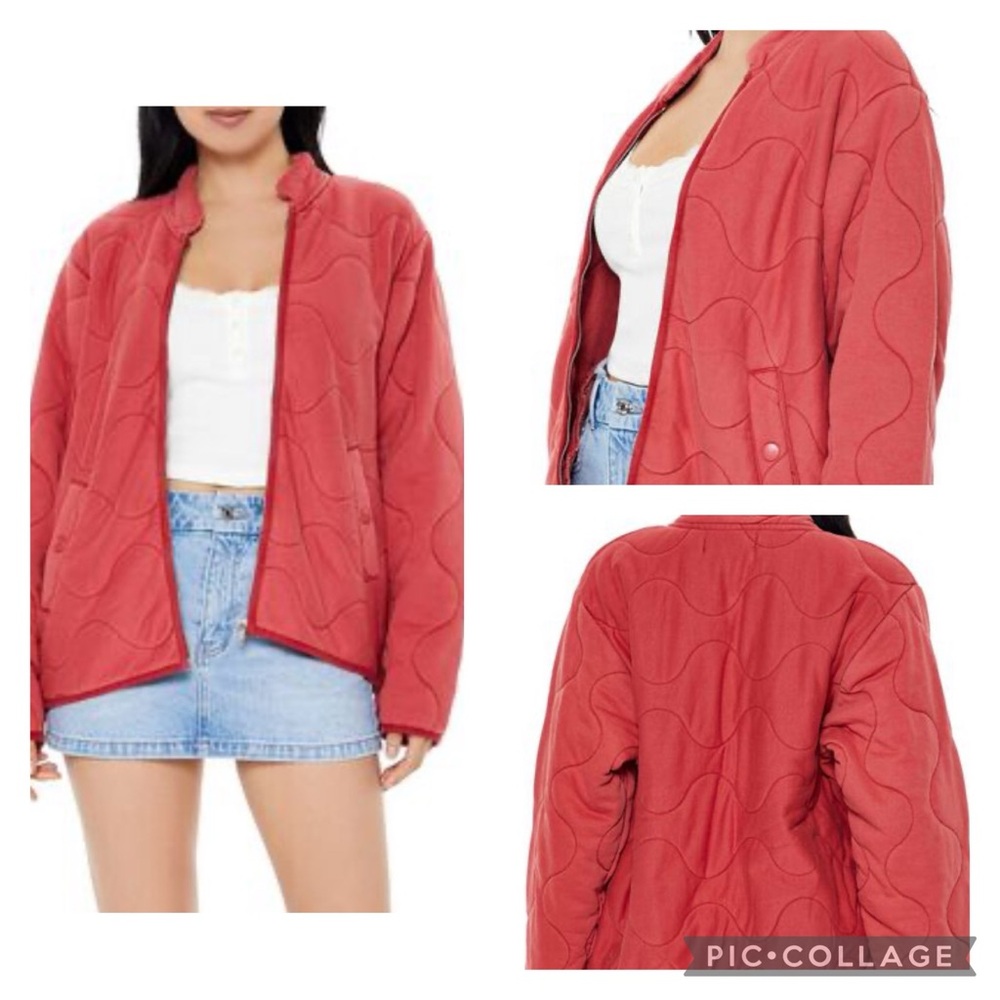 Women's Quilted Jacket in Red